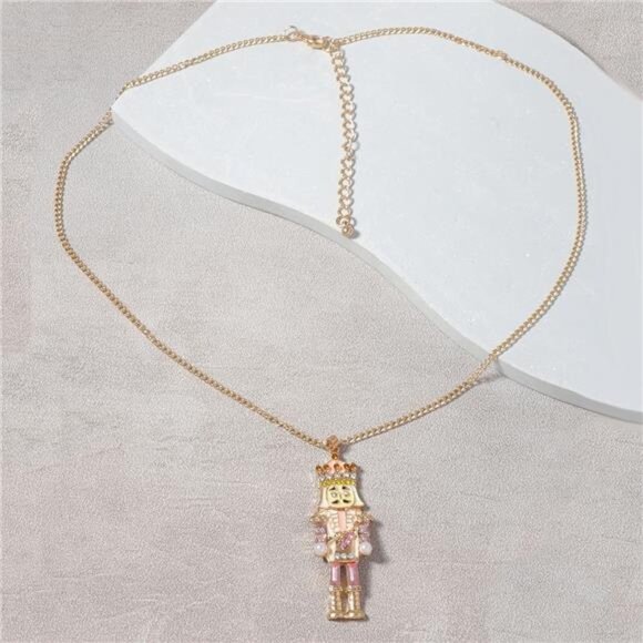 18K Gold-Plated Nutcracker Pendant Necklace - Picture 3 of 8